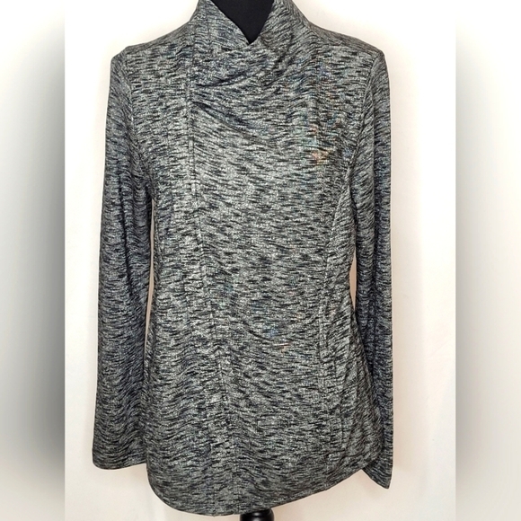 G.H. Bass & Co. Womens Asymmetric Zip Athletic Yoga Jacket - Size M - Picture 1 of 7